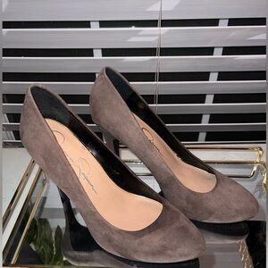 Jessica Simpson Gray Stiletto Heels